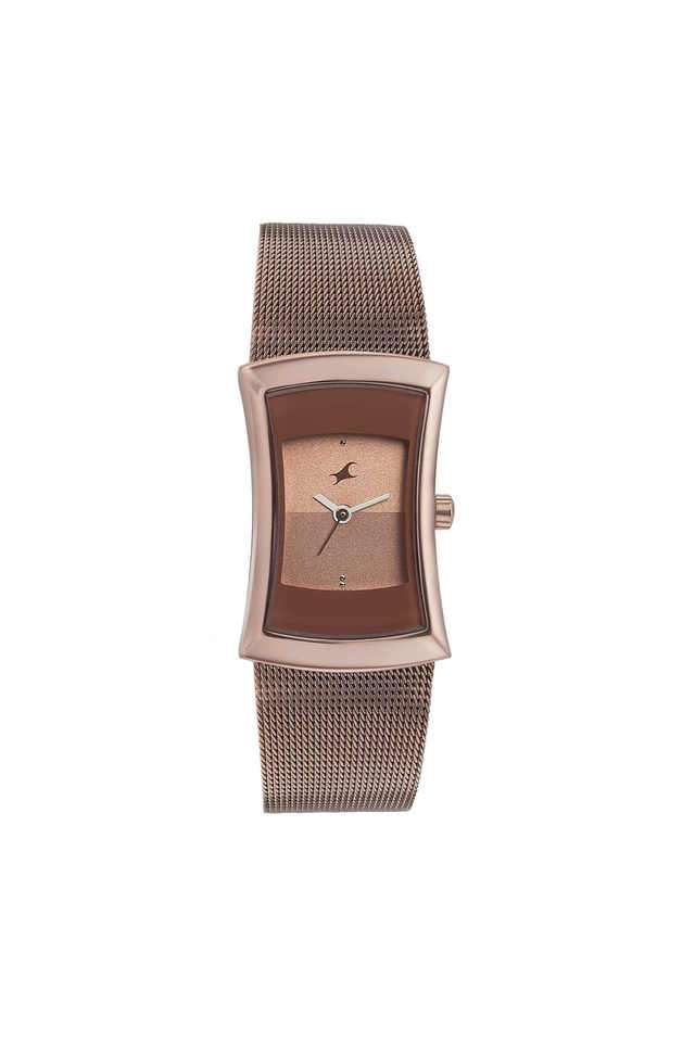 Pulse-I-24.9-x-38-x-7.5-mm-Brown-Dial-Stainless-steel-Analog-Watche-For-Women---6093QM01