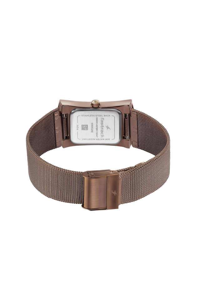 Pulse-I-24.9-x-38-x-7.5-mm-Brown-Dial-Stainless-steel-Analog-Watche-For-Women---6093QM01