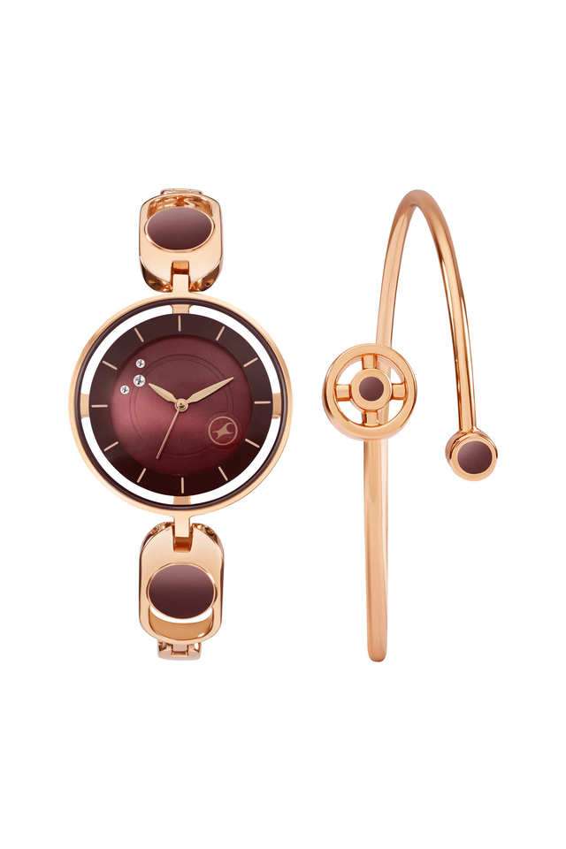 Pulse-III-40-mm-Brown-Dial-Brass-Analogue-Watch-For-Women---6237WM01F