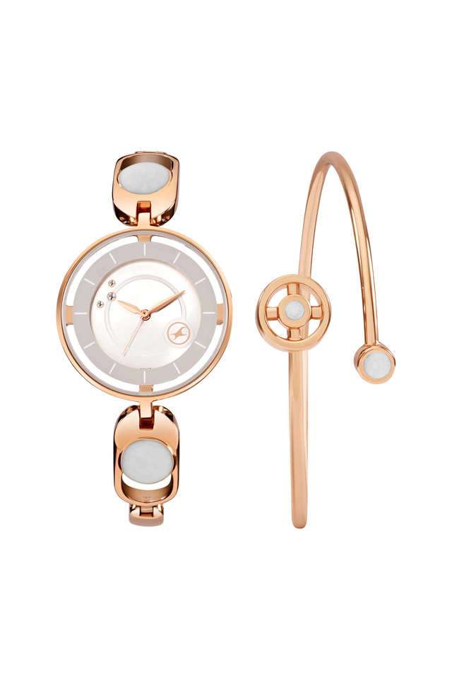 Pulse-III-40-mm-Silver-Dial-Brass-Analogue-Watch-For-Women---6237WM02F