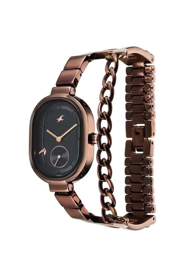 Maximal-39-mm-Black-Dial-Stainless-Steel-Analogue-Watch-For-Women---6297QM01