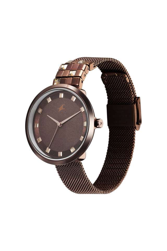 Fleek-II-35-mm-Brown-Stainless-Steel-Analogue-Watch-For-Women---6300QM01