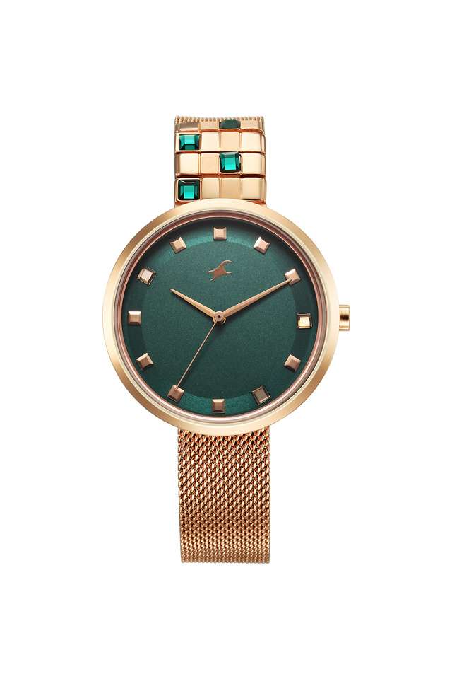 Fleek-II-35-mm-Green-Stainless-Steel-Analogue-Watch-For-Women---6300WM02