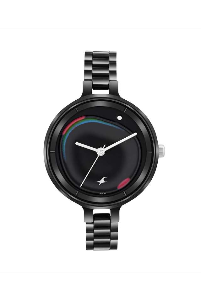 Metawe-42-mm-Black-Dial-Stainless-Steel-Analogue-Watch-for-Women---6306KM01
