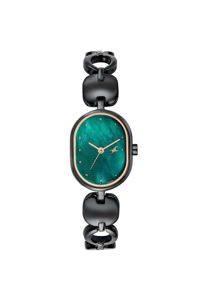 Style-Up-4-35.6-mm-Stainless-Steel-Green-Dial-Analogue-Wrist-Watch-for-Women---6309NM01