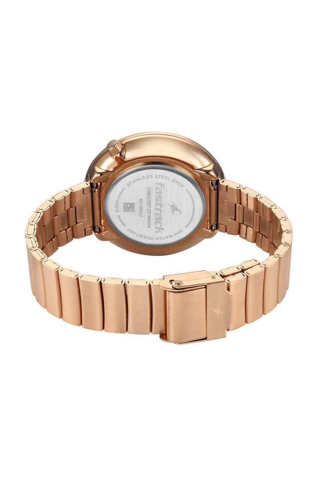 Groove-38.7-mm-Green-Dial-Stainless-Steel-Analogue-Wrist-Watch-for-Women---6314WM01