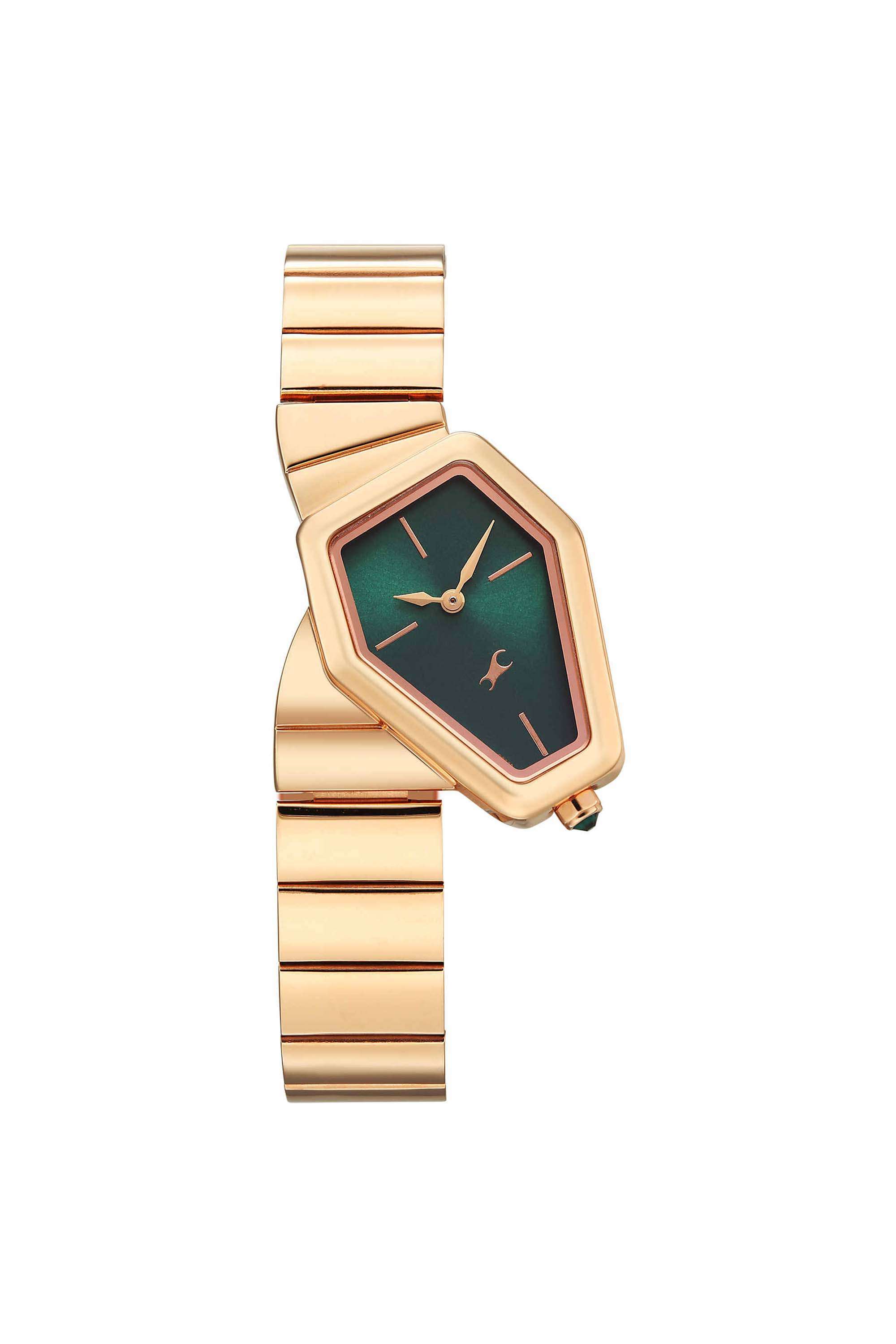 Wild-36-mm-Green-Dial-Stainless-Steel-Analogue-Watch-For-Girls---6323WM01