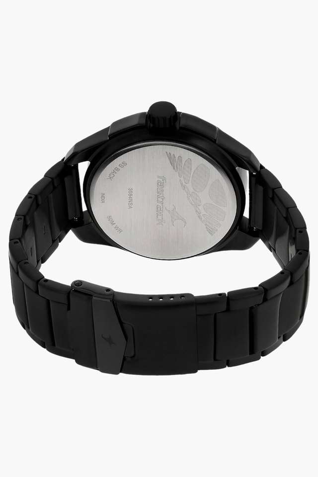Mens-Grey-Dial-Stainless-Steel-Strap-Watch