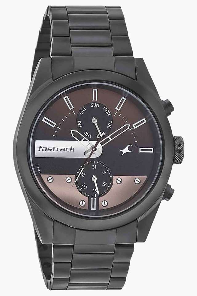 Mens-Black-Dial-Analog-Watch---3165NM01