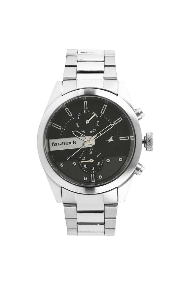 Mens-All-Nighters-Stainless-Steel-Round-Multi-Function-Watch---3165SM01