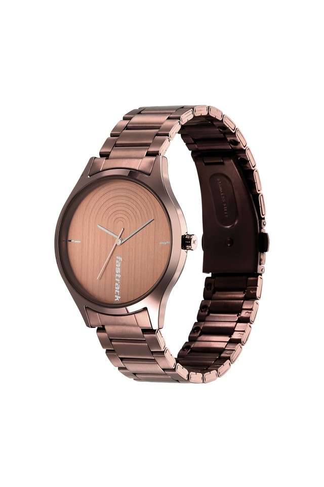 Womens-40.70-x-48.30-x-8.15-mm-Style-Up-1.0-Brown-Dial-Stainless-Steel-Analog-Watch