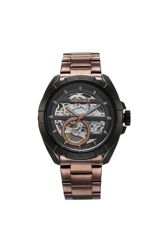 Automatics-45.5-mm-Black-Dial-Stainless-Steel-Analogue-Watch-For-Men---3297KM01