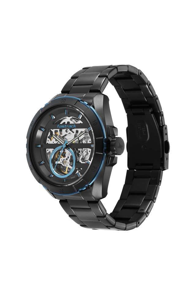 Automatics-45.5-mm-Black-Dial-Stainless-Steel-Analogue-Watch-For-Men---3297KM02