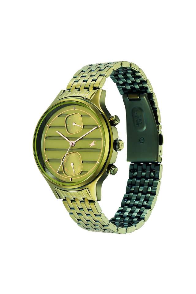 Women-s-38-x-45-x-9.50-mm-Style-Up-2.0-Green-Dial-Stainless-Steel-Analog-Watch---6207QM02