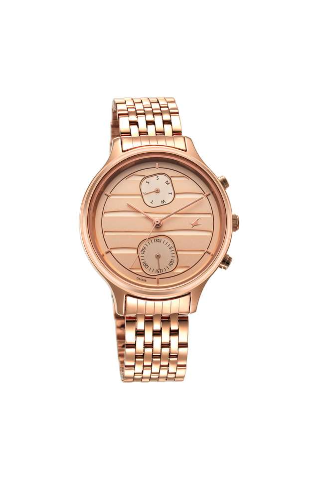 Women-s-38-x-45-x-9.50-mm-Style-Up-2.0-Champagne-Dial-Stainless-Steel-Analog-Watch---6207WM02