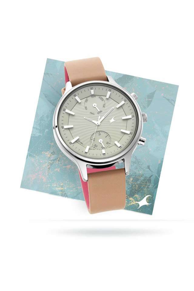 Womens-Ruffles-Dial-Leather-Analogue-Watch---6208SL02