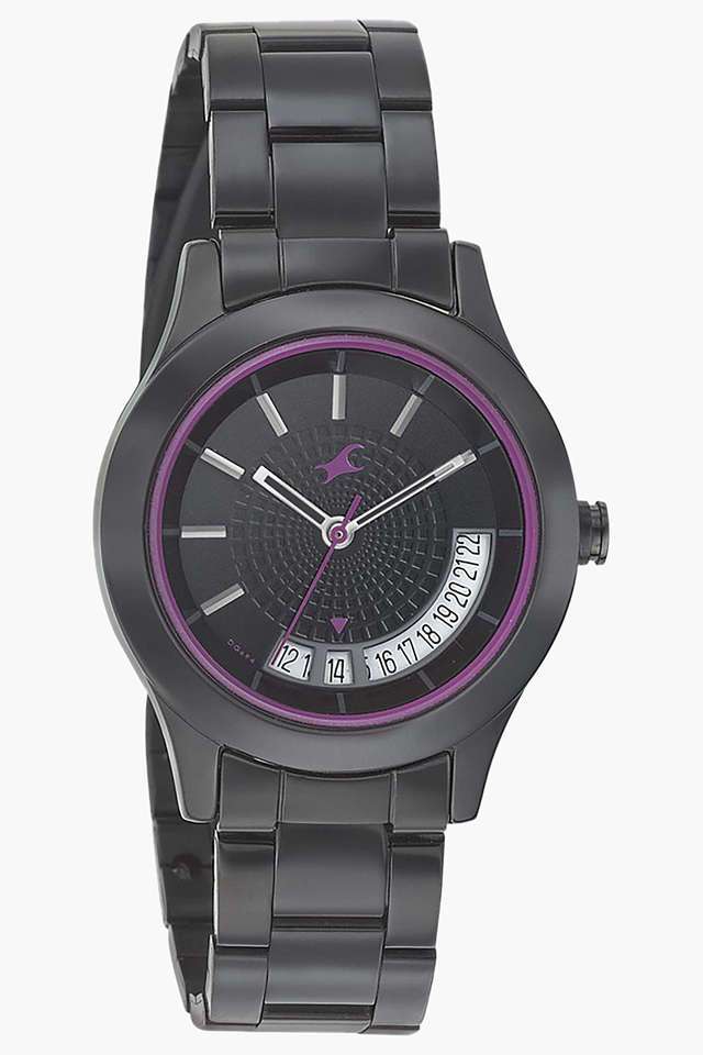 Womens-33.5-mm-Glitch-Black-Dial-Brass-Analogue-Watch---68026NM01