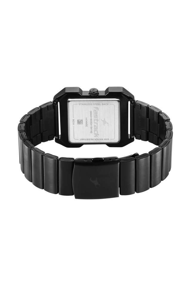 Pulse-II-45-mm-Black-Dial-Stainless-Steel-Strap-Analogue-Watch-For-Men---1474NM02