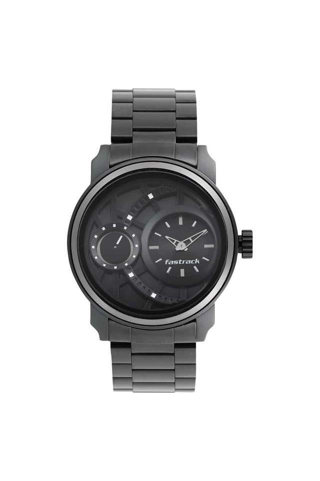 Mineral-Cocktail-46.50-x-54.00-x-13.20-mm-Black-Dial-Stainless-Steel-Analog-Watch-For-Men---NR3147KM01
