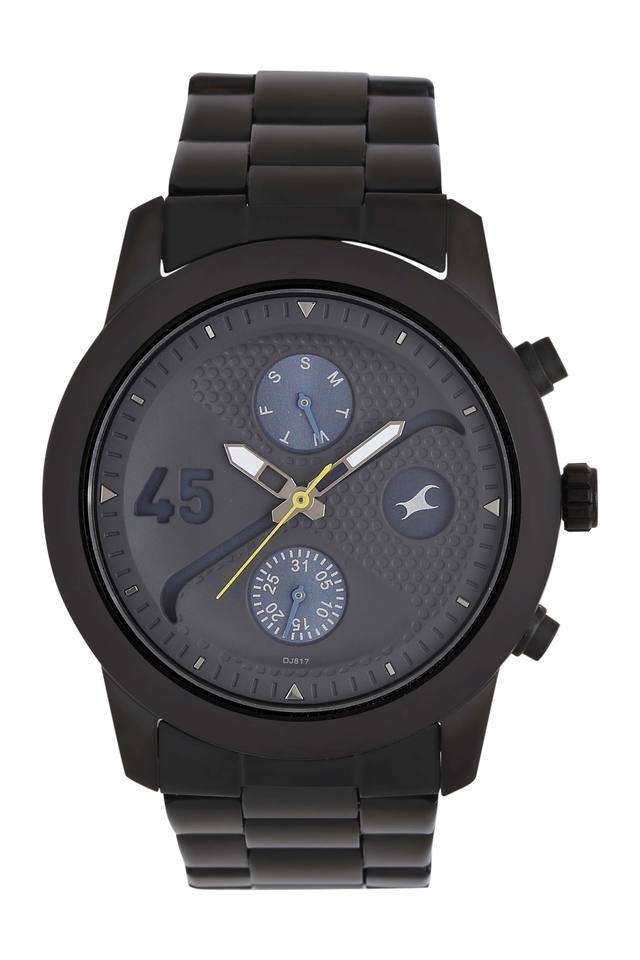 Mens-Gunmetal-Dial-Metallic-Multi-Function-Watch---3216NM01