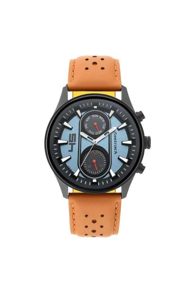 Mens-FastFit-Blue-Dial-Leather-Analogue-Watch---3224NL02