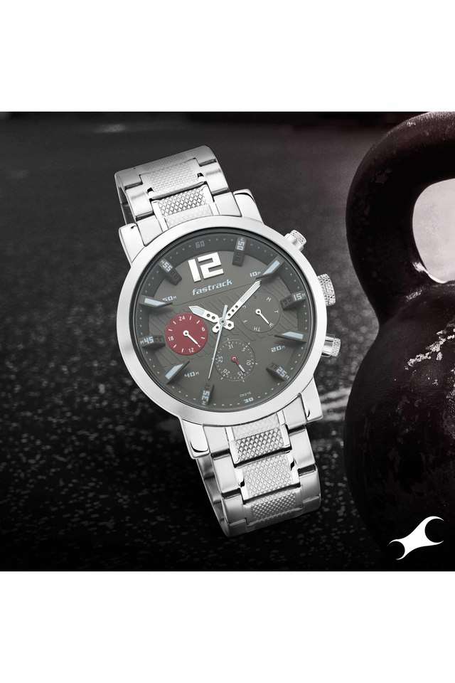Grey-Dial-Stainless-Steel-Strap-Analogue-Watch-for-Men---3227SM01