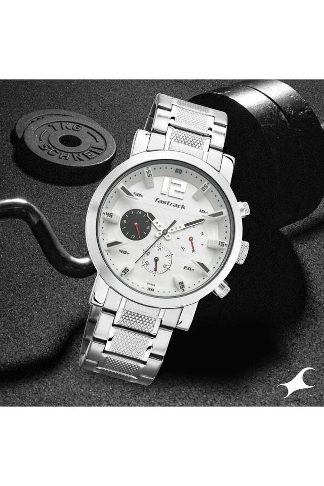 White-Dial-Stainless-Steel-Strap-Analogue-Watch-for-Men---3227SM02