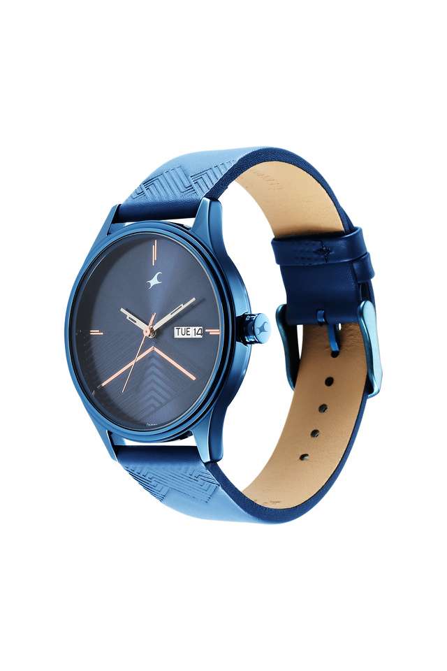 Men-s-40.70-x-48.30-x-8.47-mm-Style-Up-2.0-Blue-Dial-Leather-Analog-Watch---3247QL01