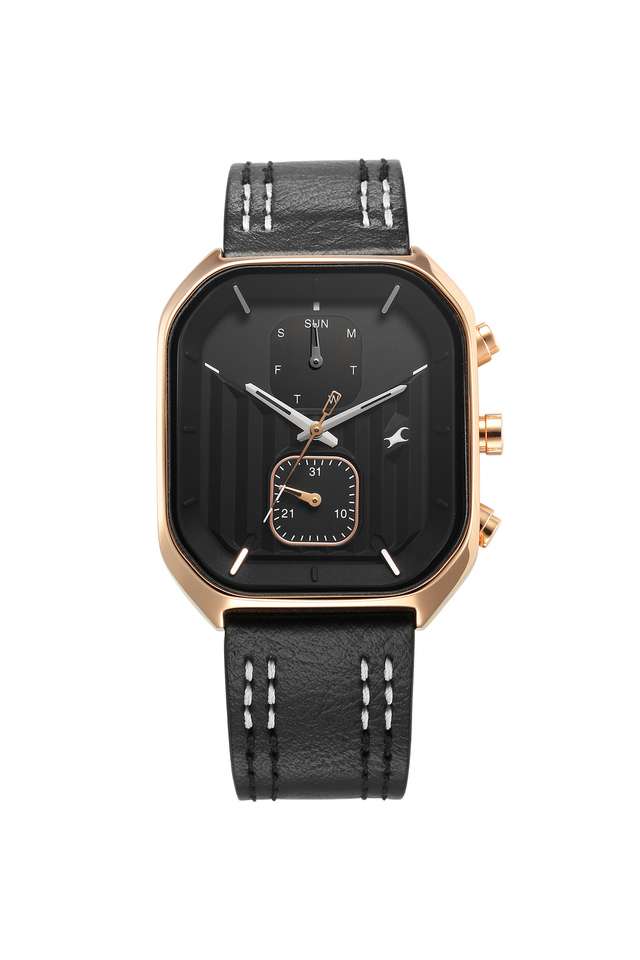 Fleek-I-38-x-45.5-x-11.3-mm-Black-Dial-Leather-Analogue-Watch-For-Men---3270WL01