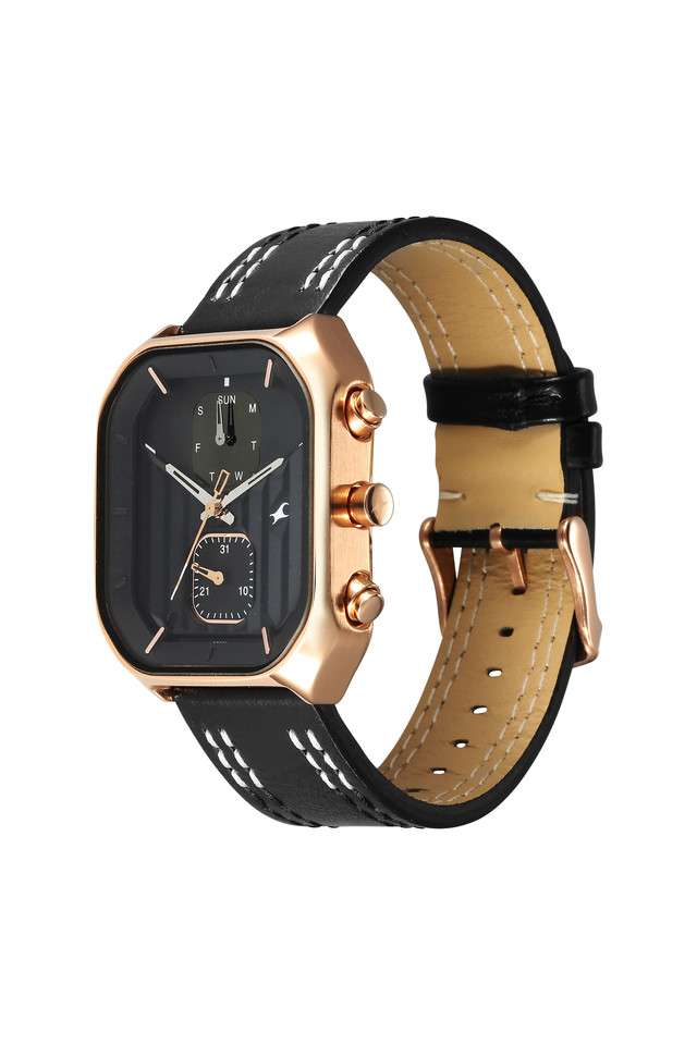 Fleek-I-38-x-45.5-x-11.3-mm-Black-Dial-Leather-Analogue-Watch-For-Men---3270WL01