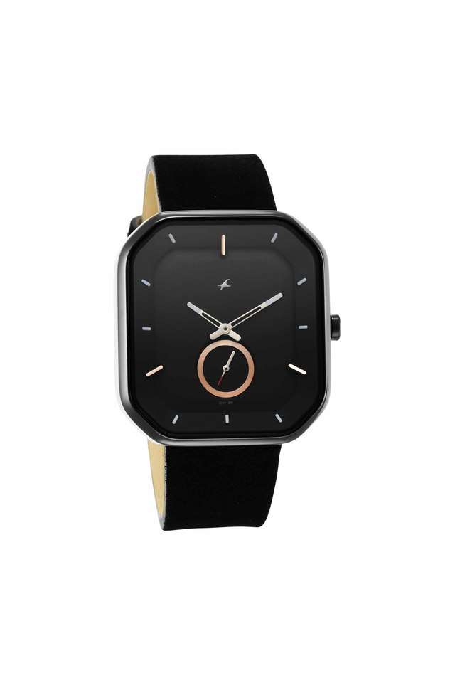 Mens-40-mm-After-Dark-Black-Dial-Suede-Leather-Analogue-Watch---3272NL01