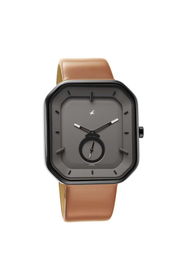 Men-s-40-x-44-x-10.20-mm-After-Dark-2.0-Grey-Dial-Leather-Analog-Watch---3272NL02