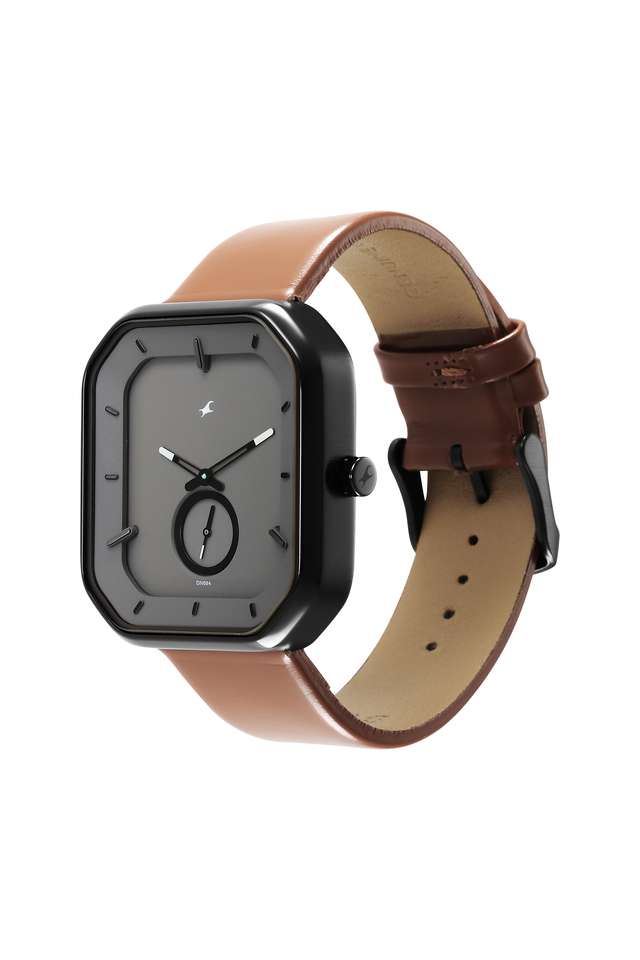 Men-s-40-x-44-x-10.20-mm-After-Dark-2.0-Grey-Dial-Leather-Analog-Watch---3272NL02