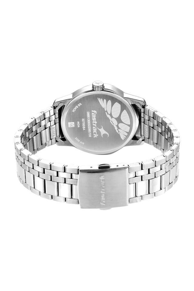 Mens-32.20-mm-Exuberant-Silver-Dial-Metal-Analog-Watch