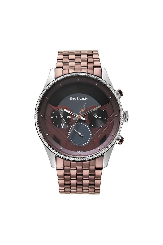 Ft-Thor-44.50-x-51.50-x-12.10-mm-Brown-Dial-Stainless-Steel-Analog-Watch-For-Men---NR3286KM01