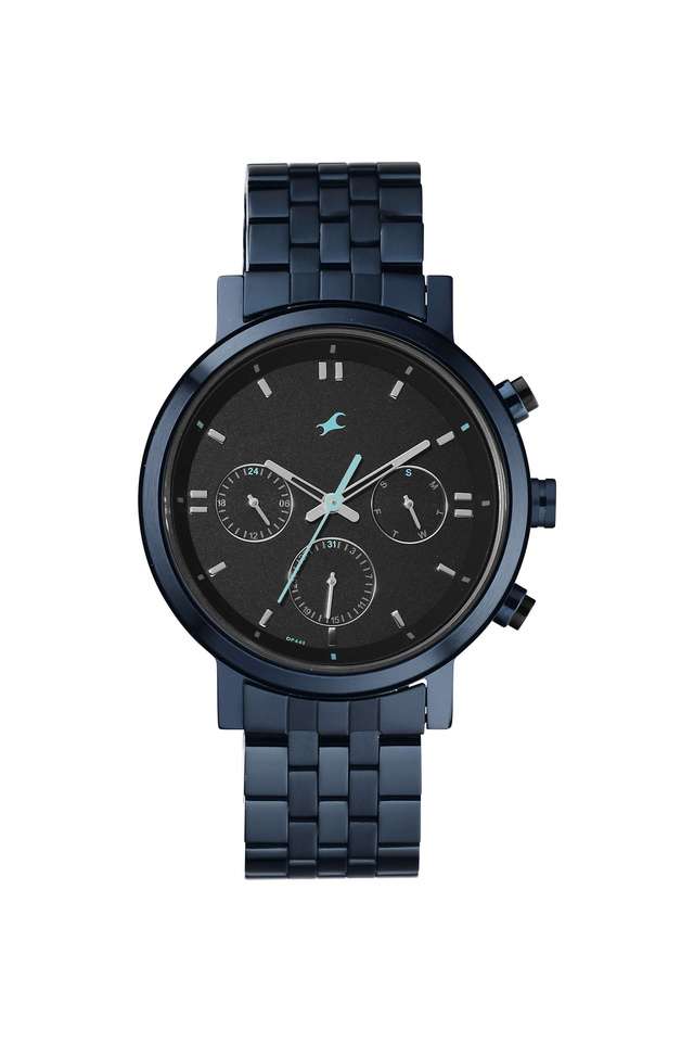 Tick-Tock-3.0-43-x-49.7-x-10-mm-Black-Dial-Metal-Analogue-Watch-For-Men---3287KM04