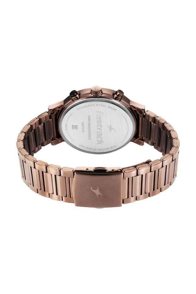 Tik-Tock-4-49.7-mm-Black-Dial-Stainless-Steel-Strap-Analogue-Watch-For-Men---3287KM07