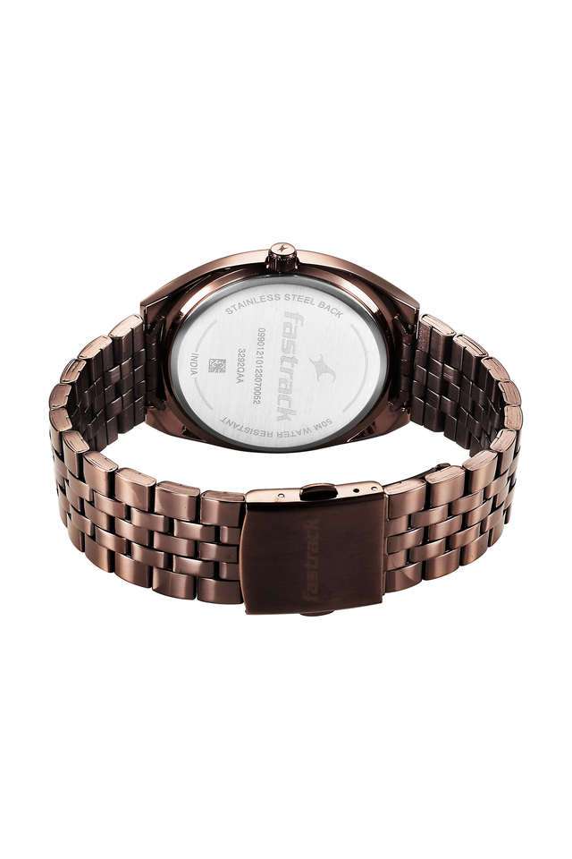 Snob-X-Quartz-Brown-Dial-Metal-Analog-Watch-for-Men