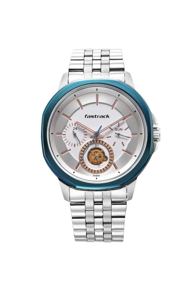 Exuberant-2.0-44.90-x-50.60-x-10.60-mm-Silver-White-Dial-Metal-Analog-Watch-for-Men