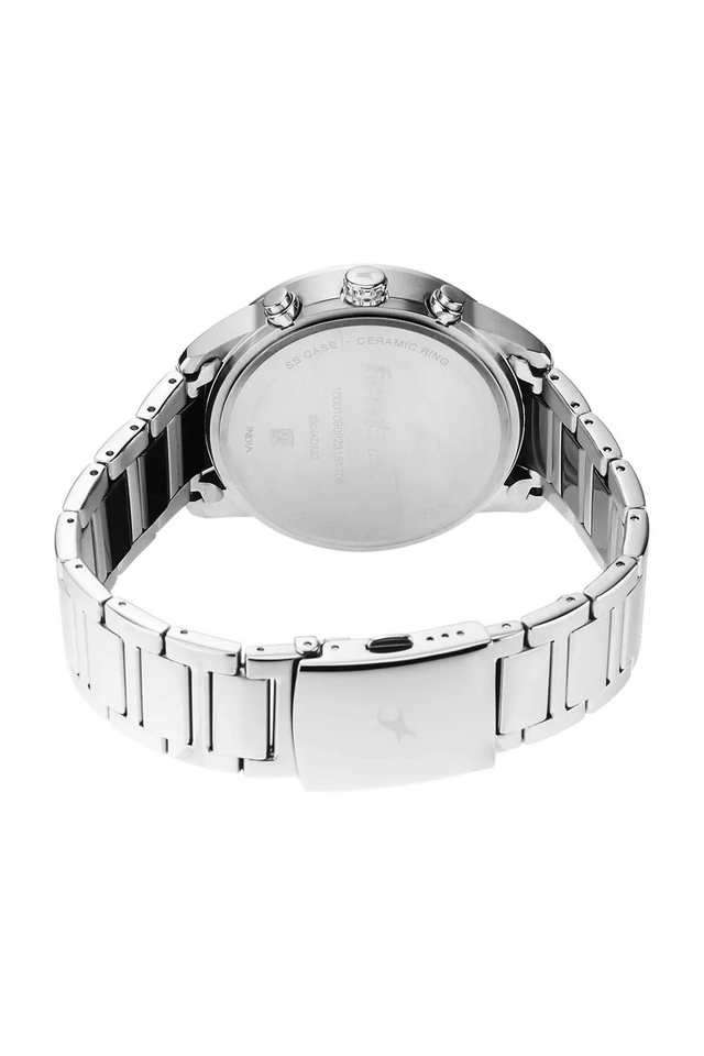 Cerame-44-x-51.20-x-11.00-mm-Black-Dial-Stainless-Steel-Analogue-Watch-For-Men---3304KD01