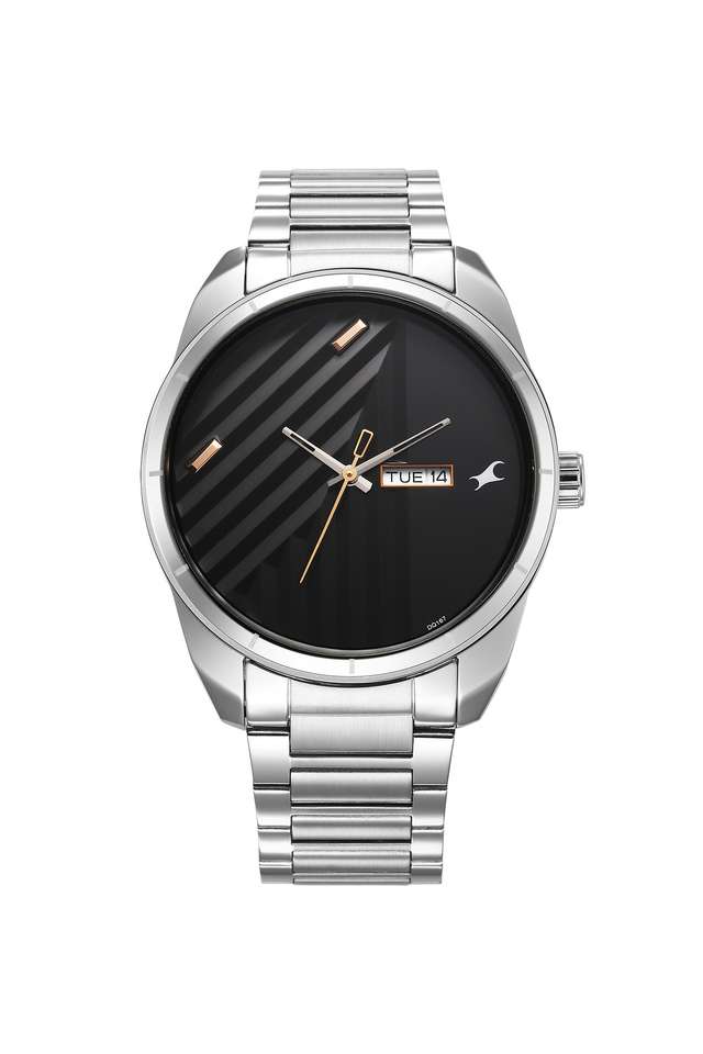 Fleek-I-43.5-x-51.5-x-10.4-mm-Black-Dial-Stainless-Steel-Analogue-Watch-For-Men---3313SM01