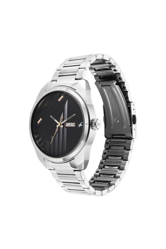 Fleek-I-43.5-x-51.5-x-10.4-mm-Black-Dial-Stainless-Steel-Analogue-Watch-For-Men---3313SM01