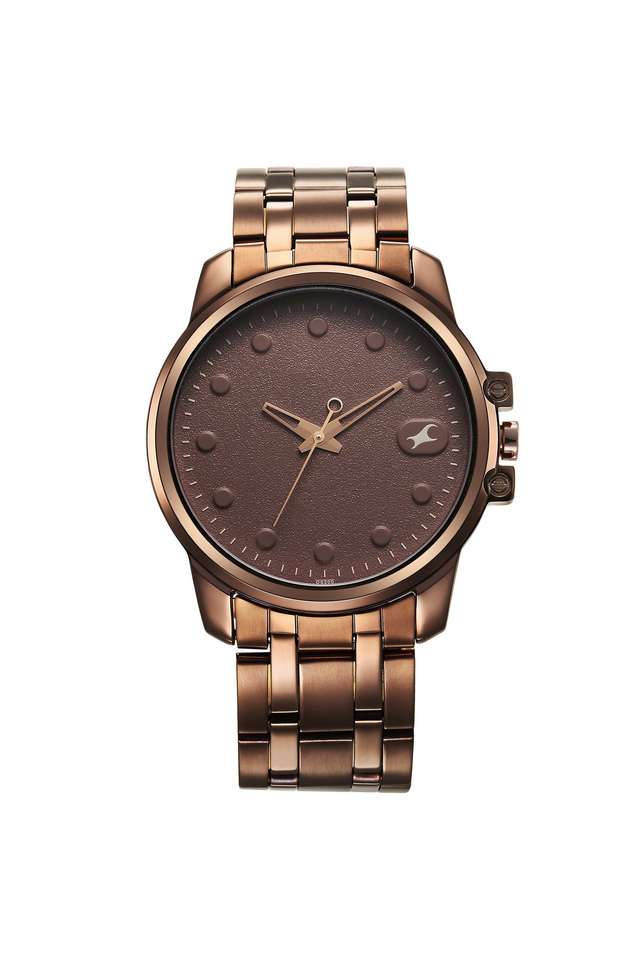 Pulse-II-50-mm-Brown-Dial-Stainless-Steel-Strap-Analogue-Watch-For-Men---3314QM02F