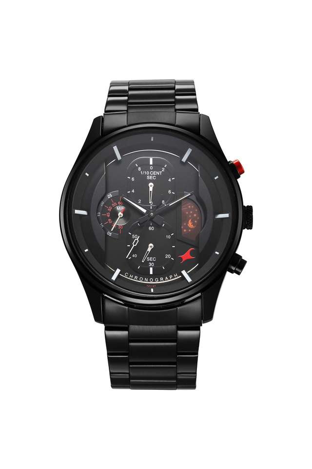 Opulence-2.0-Quartz-51.8-mm-Black-Dial-Metal-Analogue-Wrist-Watch-Watch-for-Men---3315KM01