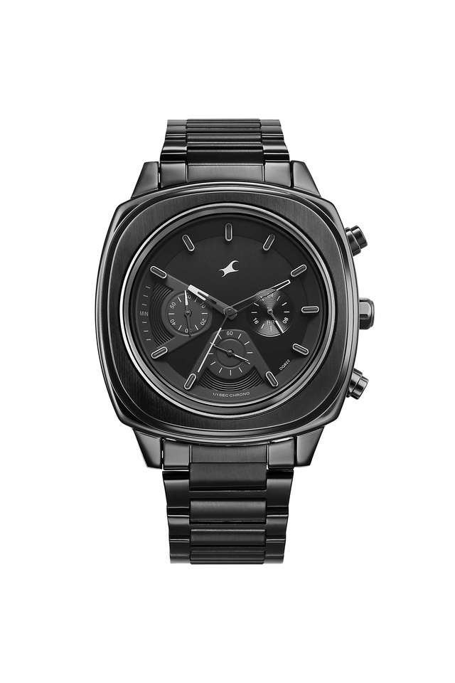 Kronos-2-51.6-mm-Stainless-steel-Black-Dial-Analogue-Wrist-Watch-For-Men---3319NM01