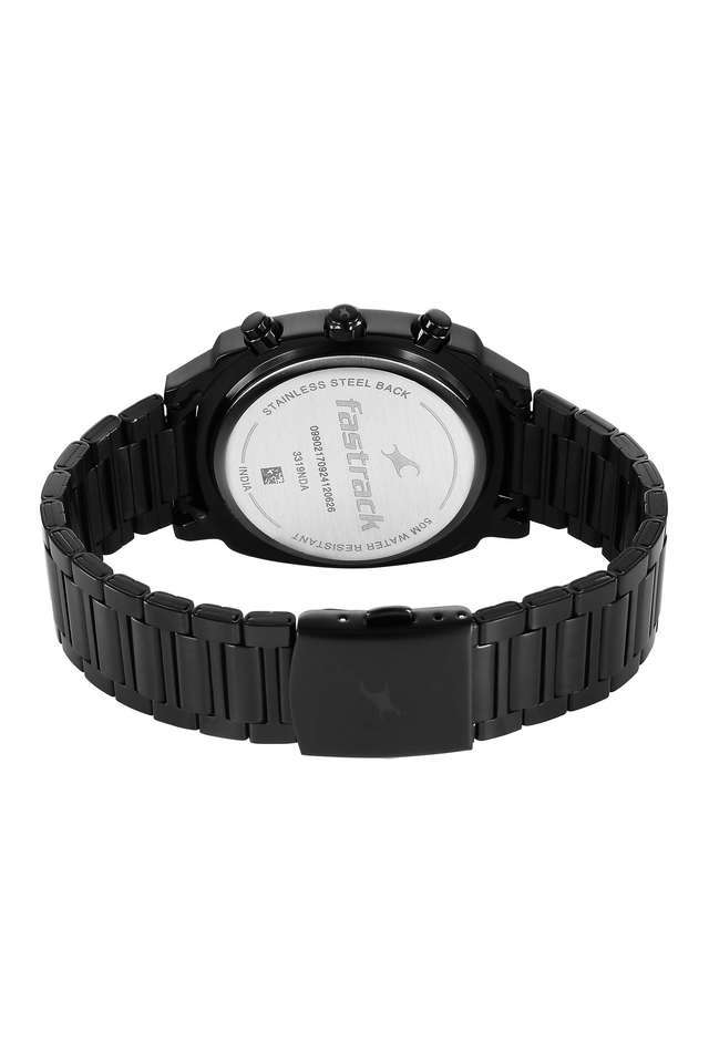 Kronos-2-51.6-mm-Stainless-steel-Black-Dial-Analogue-Wrist-Watch-For-Men---3319NM01