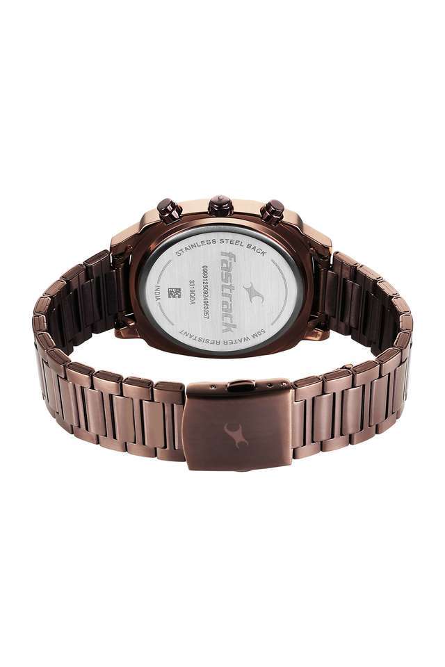 Kronos-2-51.6-mm-Stainless-steel-Black-Dial-Analogue-Wrist-Watch-For-Men---3319QM01