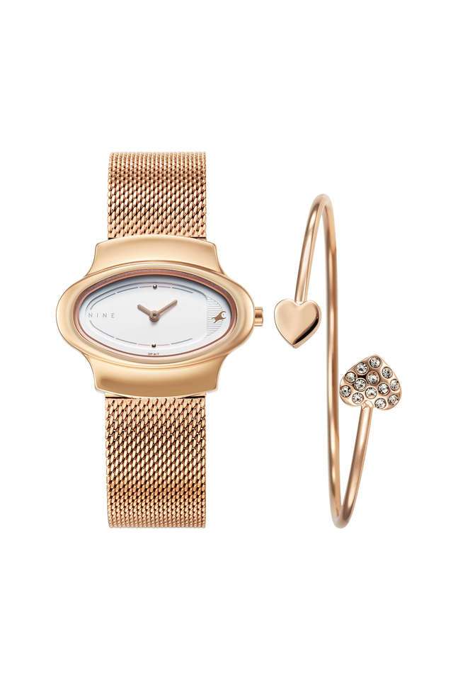 Pulse-II-35-mm-White-Dial-Stainless-steel-Analogue-Watch-For-Women---6004WM01F