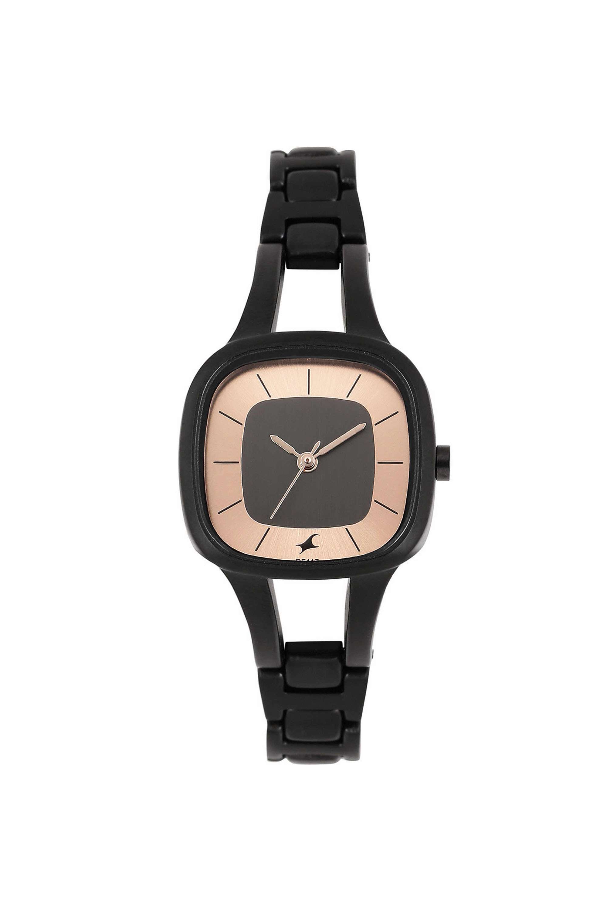 28.2-mm-Analogue-Quartz-Watch-For-Girls---Multicolour-Dial-with-Black-Metal-Strap-(NT6147NM01)