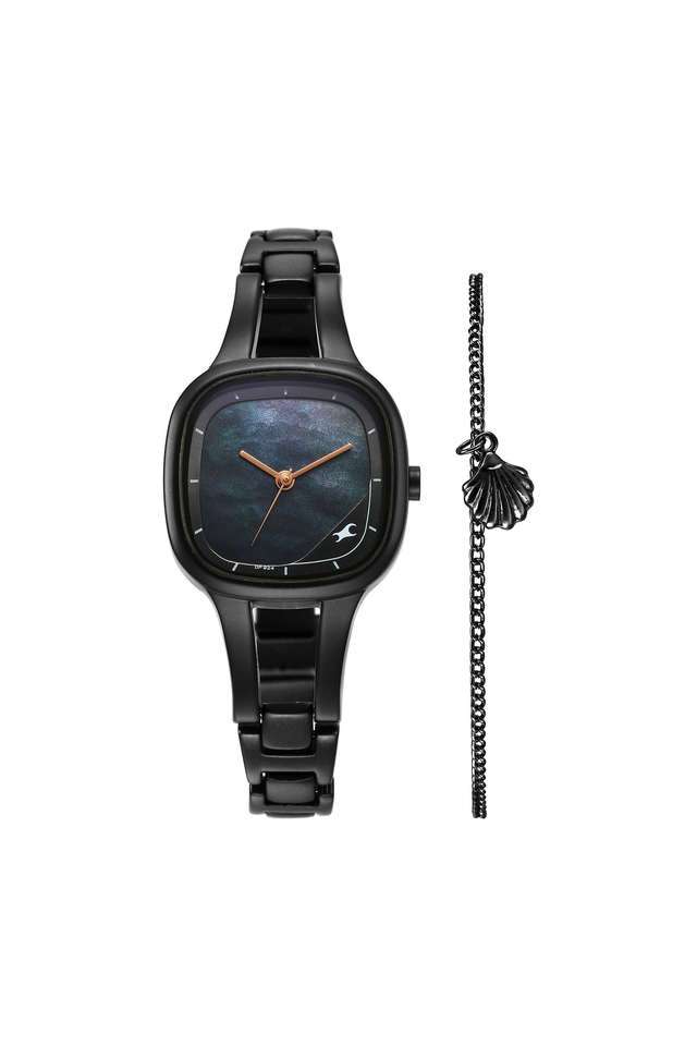Pulse-II-28.2-mm-Black-Dial-Metal-Analogue-Watch-For-Women---6147NM04F